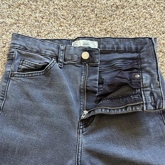 Topshop Moto Jamie Skinny Stretchy Jeans In Gray Waist 28 Length 32 - Picture 8 of 8